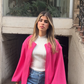 The pocket jacket in fushia