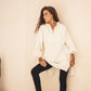 Core zip breezy top in white