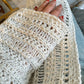 Knit cardigan in off-white