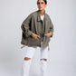Denim jacket in olive (Pre order)