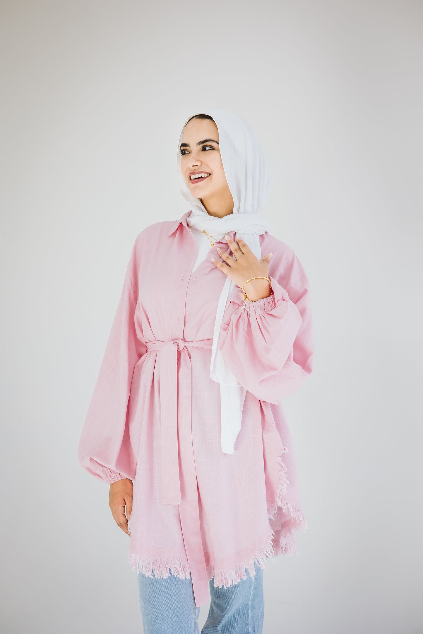 Kokta chemise in powder pink