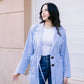 Linea blazer in baby blue