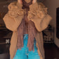 Floral Cardigan in Mocha