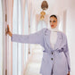 Linea blazer set in baby blue