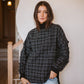 Tweed top in BLACK