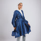 Mia silk kimono in blue