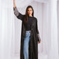 Zahra kaftan in black