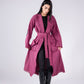 The eve manteau in burgundy