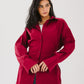 Ribbon chemise in maroon.