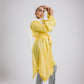 Mia silk kimono in yellow
