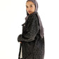 Crystal denim jacket in black