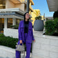 Zipper set in purple