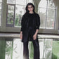 Shimmer blazer set in black