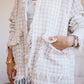 Tweed jacket in beige