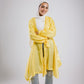 Mia silk kimono in yellow