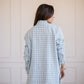 Tweed jacket in Baby blue