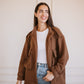 Bubble jacket in brown