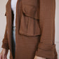 Bubble jacket in brown