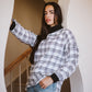 Tweed top in white