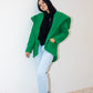 The furry jacket in green