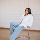 Bubble jacket in white