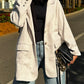 Utility blazer in beige