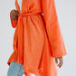 Sunny Asymmetrical kimono in orange
