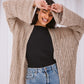 Knit cardigan in beige