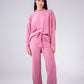 Velvet set in pink