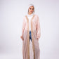 The crescent kaftan in powder pink