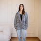 Tweed jacket in Black x White