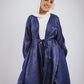 Mia silk kimono in navy