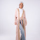 The crescent kaftan in powder pink