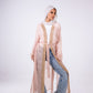 The crescent kaftan in powder pink