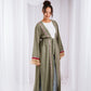 Fringe kaftan in olive