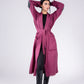 The eve manteau in burgundy