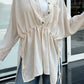 Wrap it chemise in beige