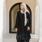 Asymmetrical dress in black