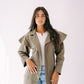 The ruffle denim in olive