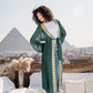 Leading lady stars kaftan in green