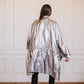 Waterproof coat in silver