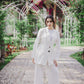 Linea blazer set in off white