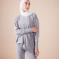 The velvet set in grey