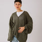 Aura knit top in olive