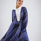 Mia silk kimono in navy