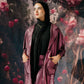 Shimmer blazer set in light purple
