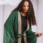 Dotted kaftan in green