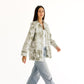 Crystal denim jacket in mint