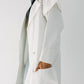 The ruffle denim in white