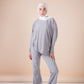 The velvet set in grey